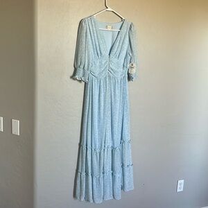 Beautiful Altar’d State dress. Size Medium. Paisley blue and white dress.